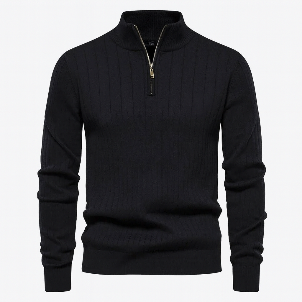 Zip Classic Knit Sweater