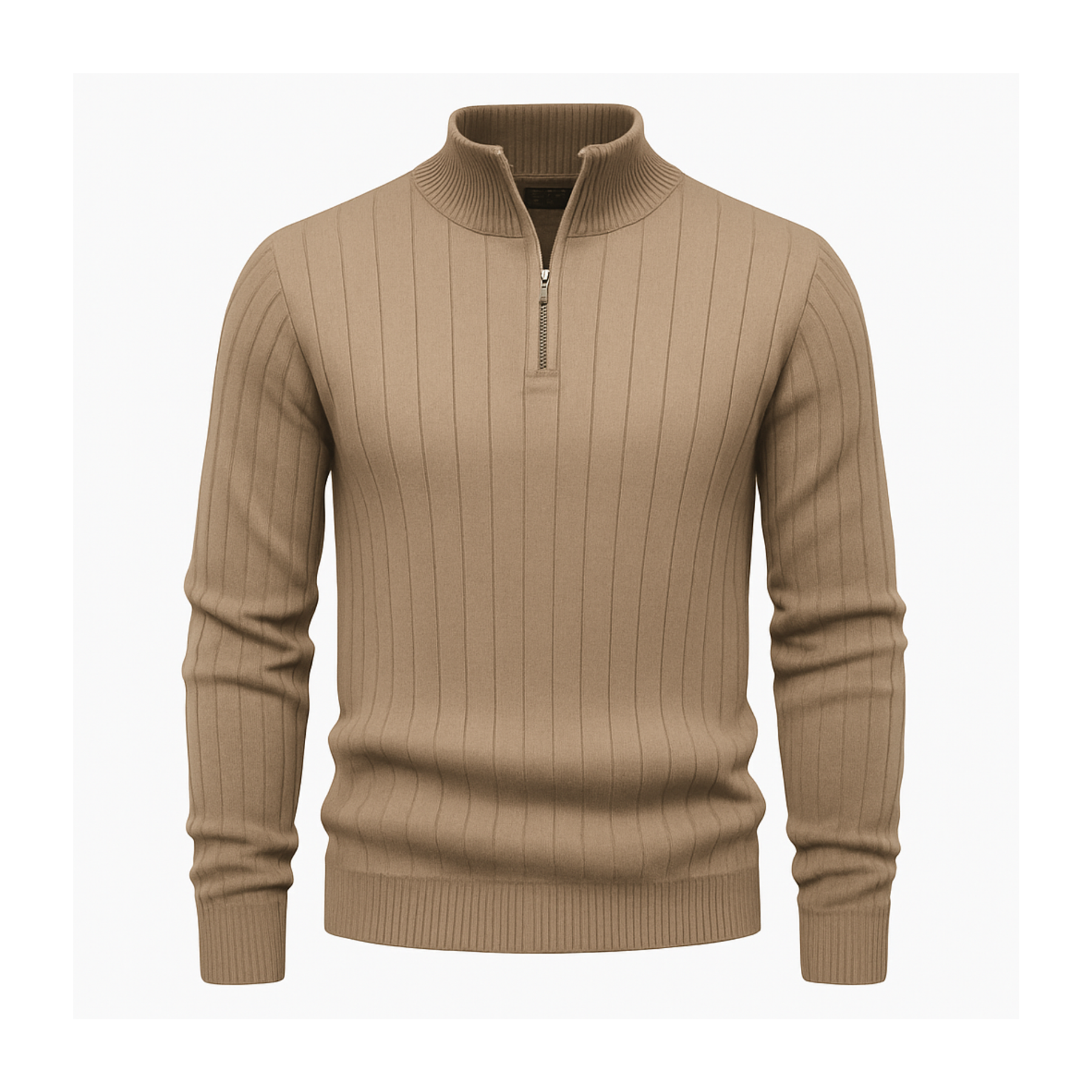 Zip Classic Knit Sweater